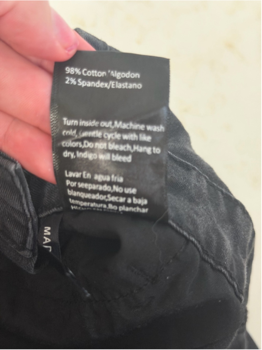 Risen Jean Los Angeles Washed Black Distressed Ankle Crop Overalls Womens Medium - Picture 15 of 15